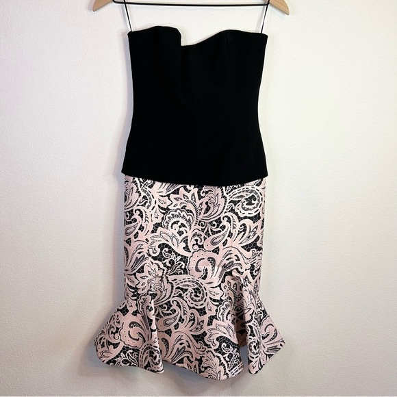 Mary Katrantzou Angelica Strapless Paisley Flared Hem Dress 2 - Picture 3 of 17